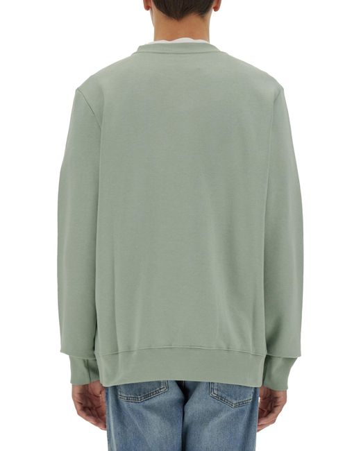 Felpa Regular Fit di Paul Smith in Green da Uomo
