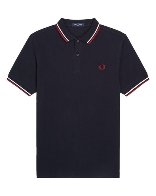 Fred Perry Blue Polo With Logo for men