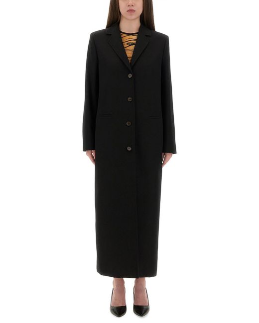 Moschino Black Long Tailored Coat