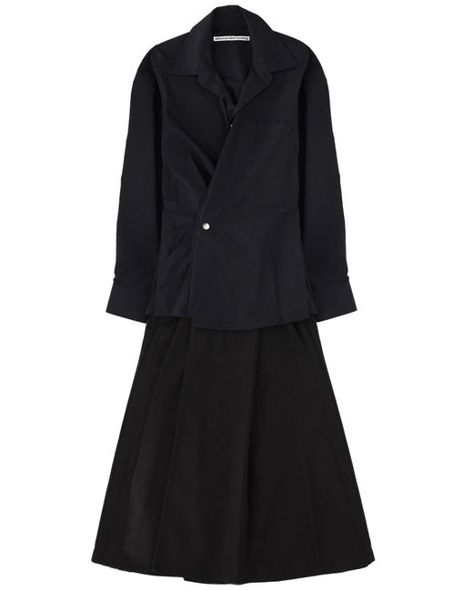 Alexander Wang Black Pre-Styled Wrap Mini Dress