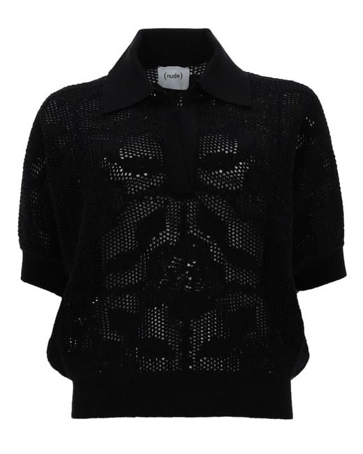Nude Black Polo