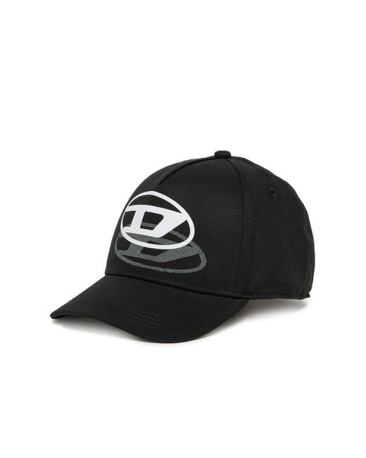 DIESEL Black Hat With Logo