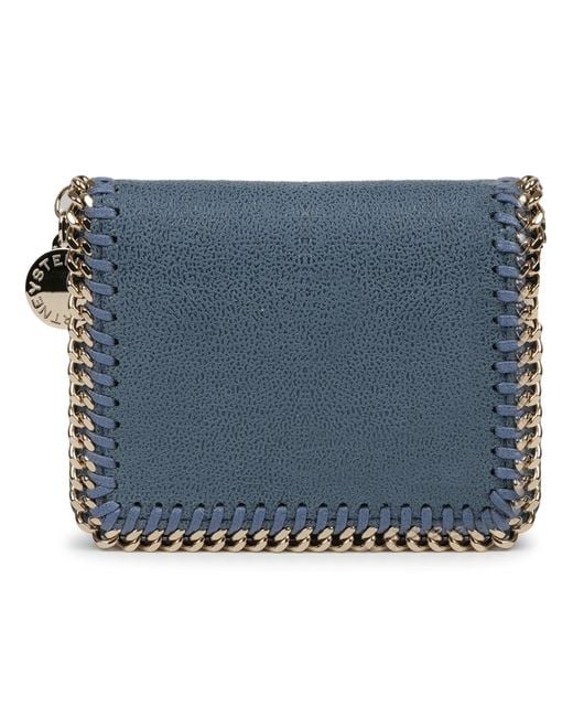 Stella McCartney Blue Portafoglio "Bi-Fold Falabella"