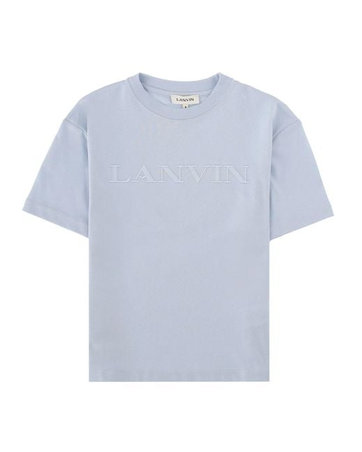 Lanvin Blue T-Shirt Maniche Corte