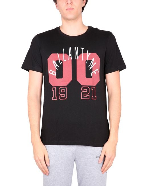 Ballantyne Black Crewneck T-shirt for men