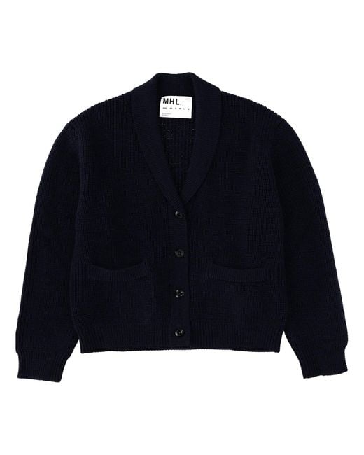 Margaret Howell Blue Cardigan "Mhl"