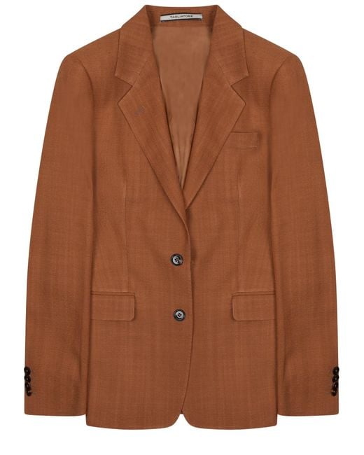 Tagliatore Brown Chic Jacket