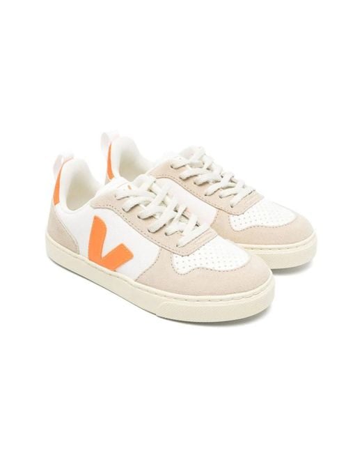 Veja White Small V-10 Laces