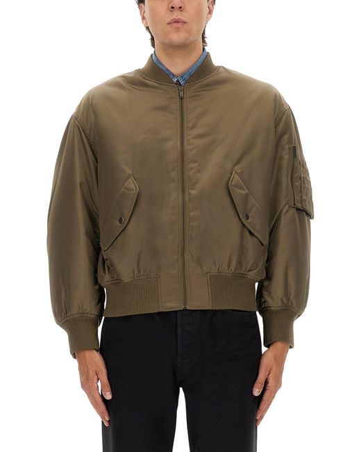 Saint Laurent Brown Bomber Jacket for men