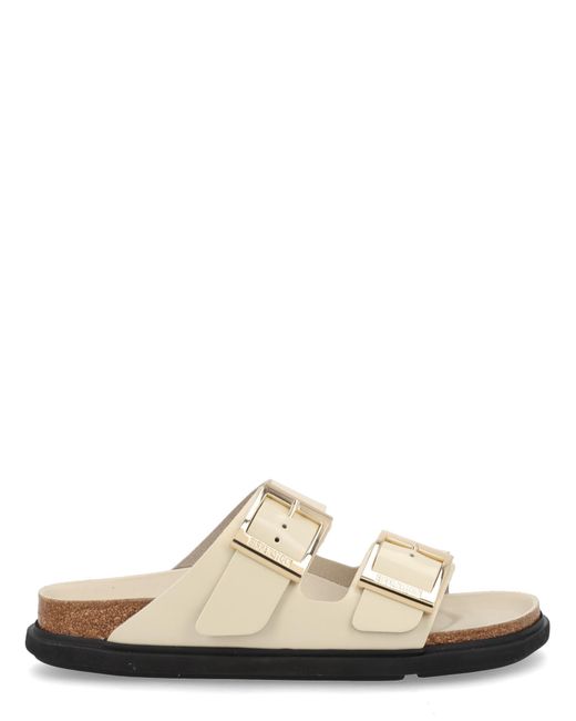 Birkenstock Natural Sandalo "Arizona Droplet Buckle"