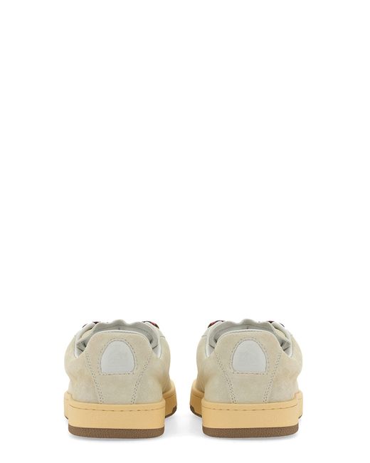 Sneakers in pelle cube per donne di Lanvin in Natural
