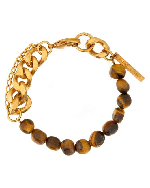 Bracciale A Catena Con Pietre di Dries Van Noten in Metallic da Uomo