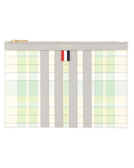 Porta Documenti Small di Thom Browne in White da Uomo
