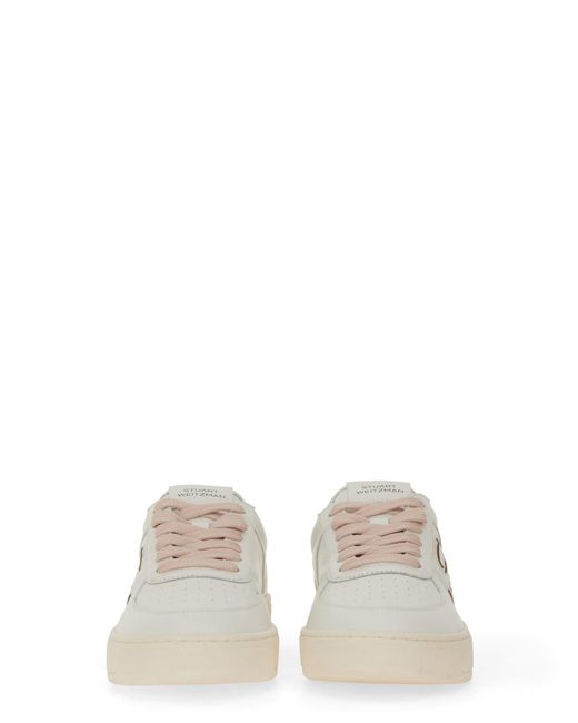 Sneaker Con Logo di Stuart Weitzman in White