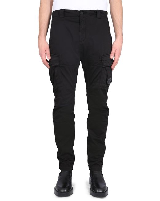 C.P. Company Cargo Pants in Black for Men | Lyst