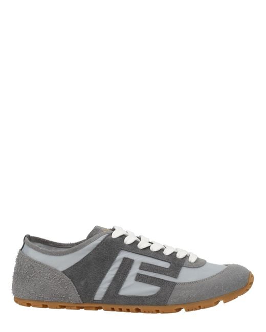 Balmain Gray Low-Top Logo Sneaker for men