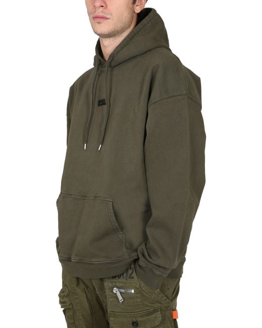 Felpa uomo altri materiali di DSquared² in Green da Uomo