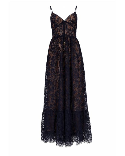 MICHAEL Michael Kors Blue Long Lace Dress