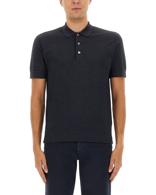 Zegna Blue Cotton T-Shirt for men