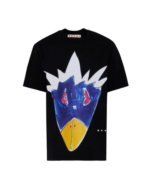 Marni Black T Shirt With Logo