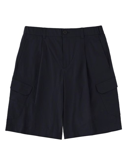 Herno Blue Cargo Shorts for men