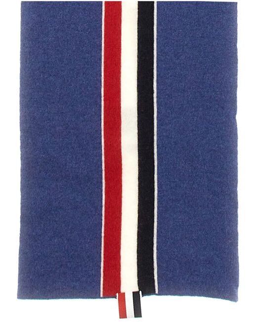 Sciarpa Con Intarsio Logo Rwb di Thom Browne in Blue da Uomo