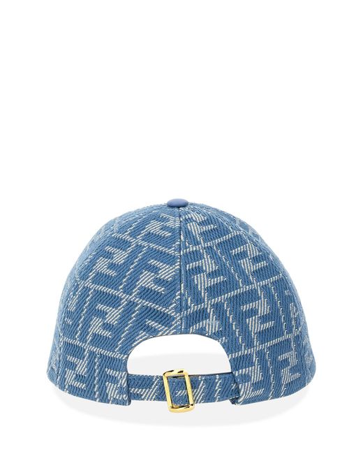Ff Monogram Cap Cappelli Blu-Donna di Fendi in Blue