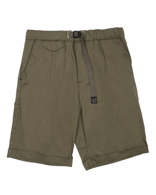 White Sand Green Shorts Con Cintura for men