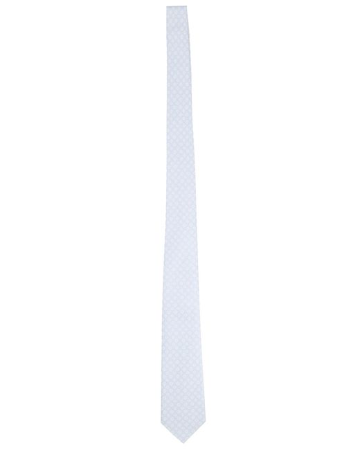 Tagliatore White Silk Tie for men