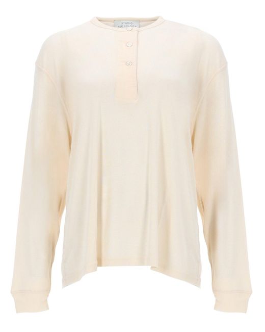 Studio Nicholson Natural Top "Rutas Henley"