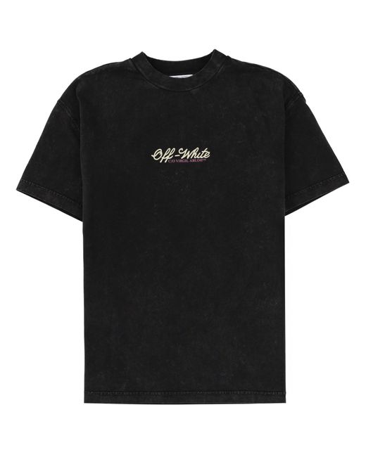 Off-White c/o Virgil Abloh Black Logo Crew Neck T-Shirt
