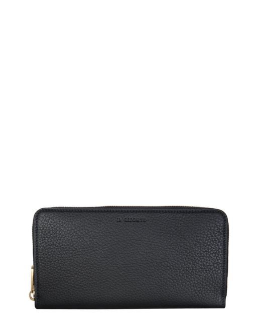 Il Bisonte Gray Mediterranea Leather Wallet With Zip
