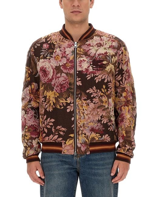 Floral bomber jacket uk online