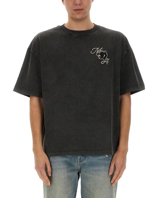 Amiri Black "Panther" T-Shirt for men