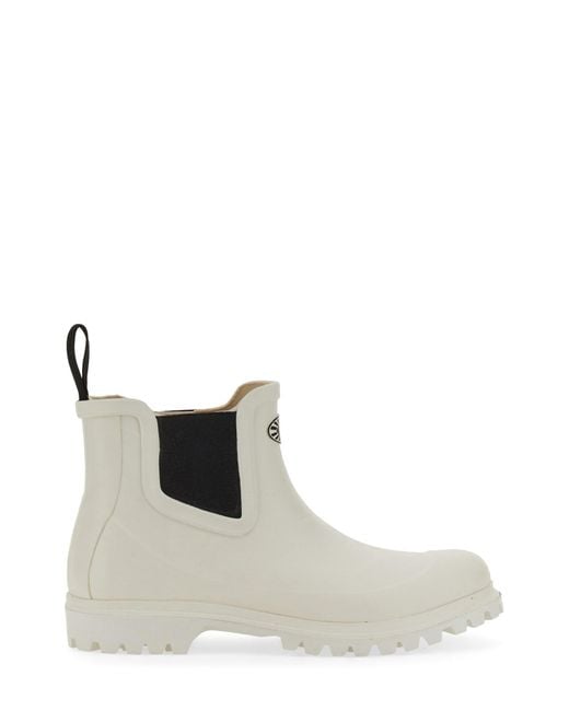 Superga White Rubber Boot