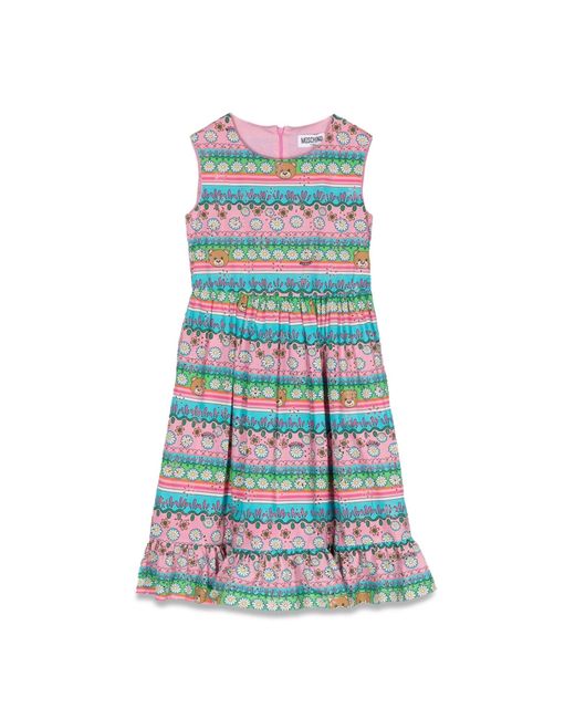 Moschino Blue Fancy Sleeveless Dress