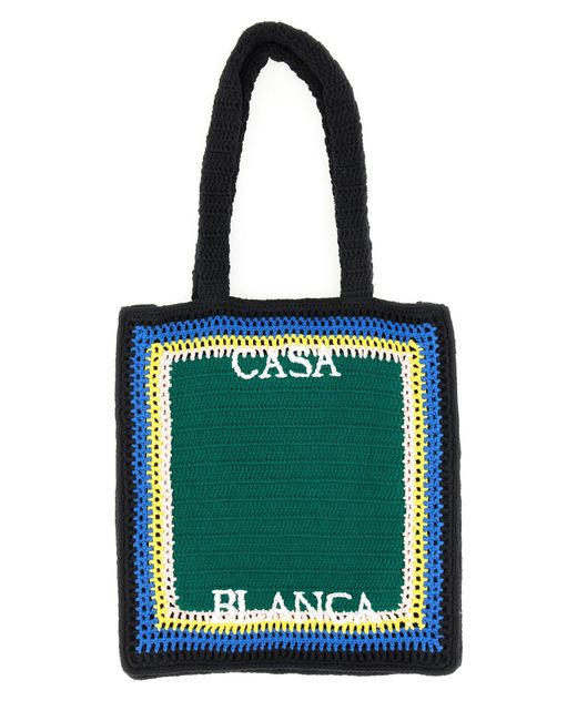 Casablanca Green Crochet Bag
