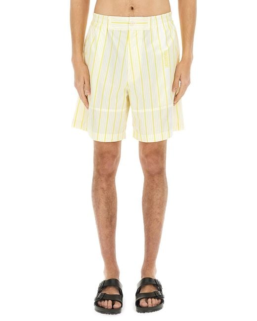 Jacquemus Yellow Aloe" Shorts for men