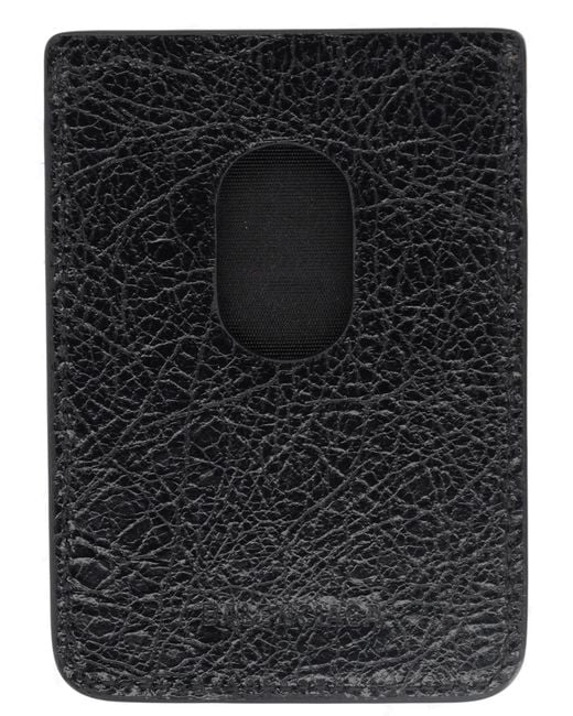Balenciaga Black Portacarte Magnetico "Le City" for men