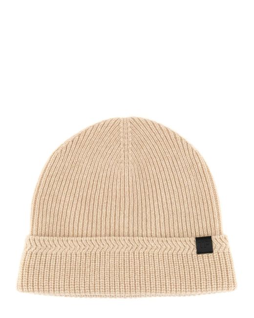 Cappello Beanie di Tom Ford in Natural da Uomo