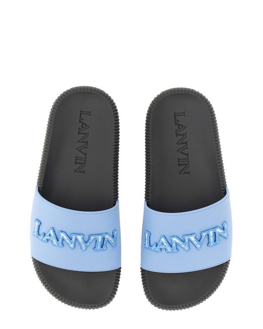 SANDALO ARPEGE CON LOGO di Lanvin in White