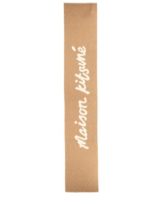 Maison Kitsuné Metallic Wool Scarf