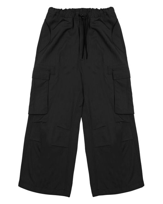 Nine:inthe:morning Black Pantalone Cargo "Lucien" for men