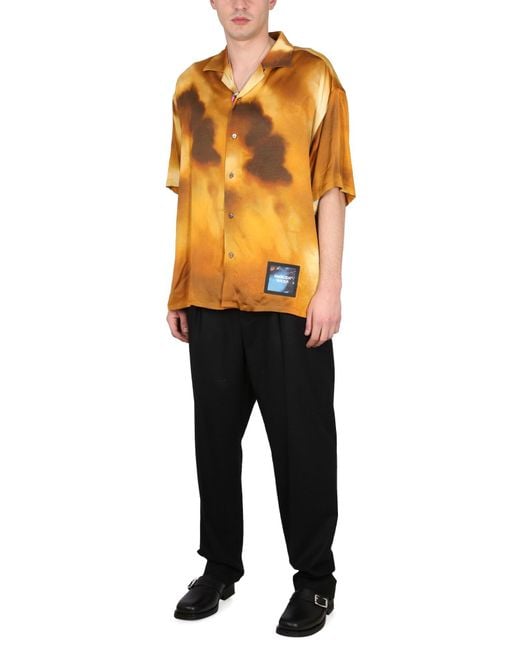 Camicia Con Patch Logo di Ambush in Orange da Uomo