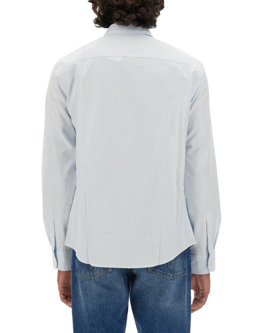 Camicia Con Logo di AMI in White da Uomo