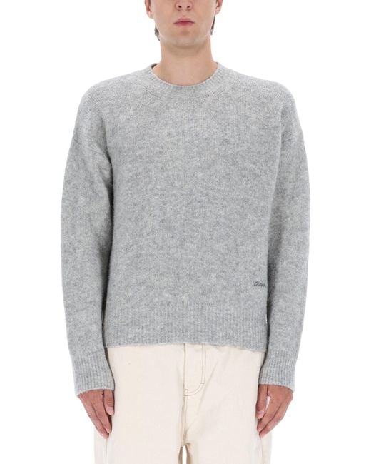 AMI Gray Alpaca Sweater for men