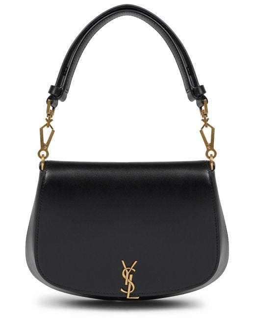 Saint Laurent Black Borsa A Mano "Mini Voltaire"