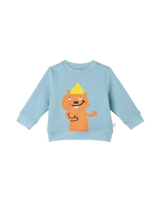 Stella McCartney Blue Stella Mc Cartney "Beaver" Sweatshirt