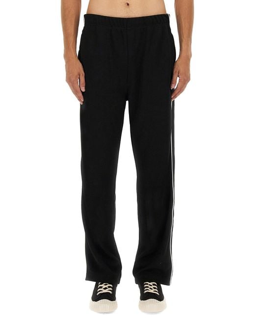 KENZO Black Regular Track Pants for men