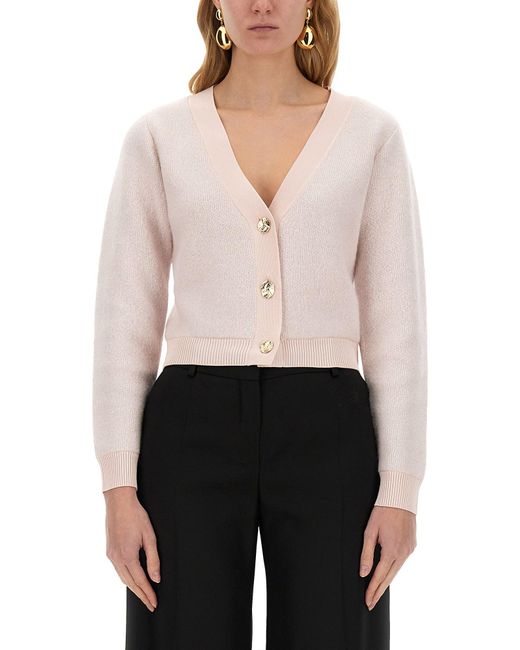 Nina Ricci White Mohair Cardigan